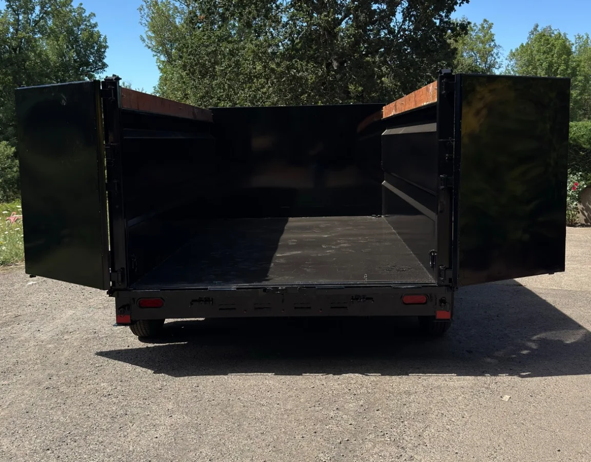 Eagle 7×14 dump trailer — open dump bed