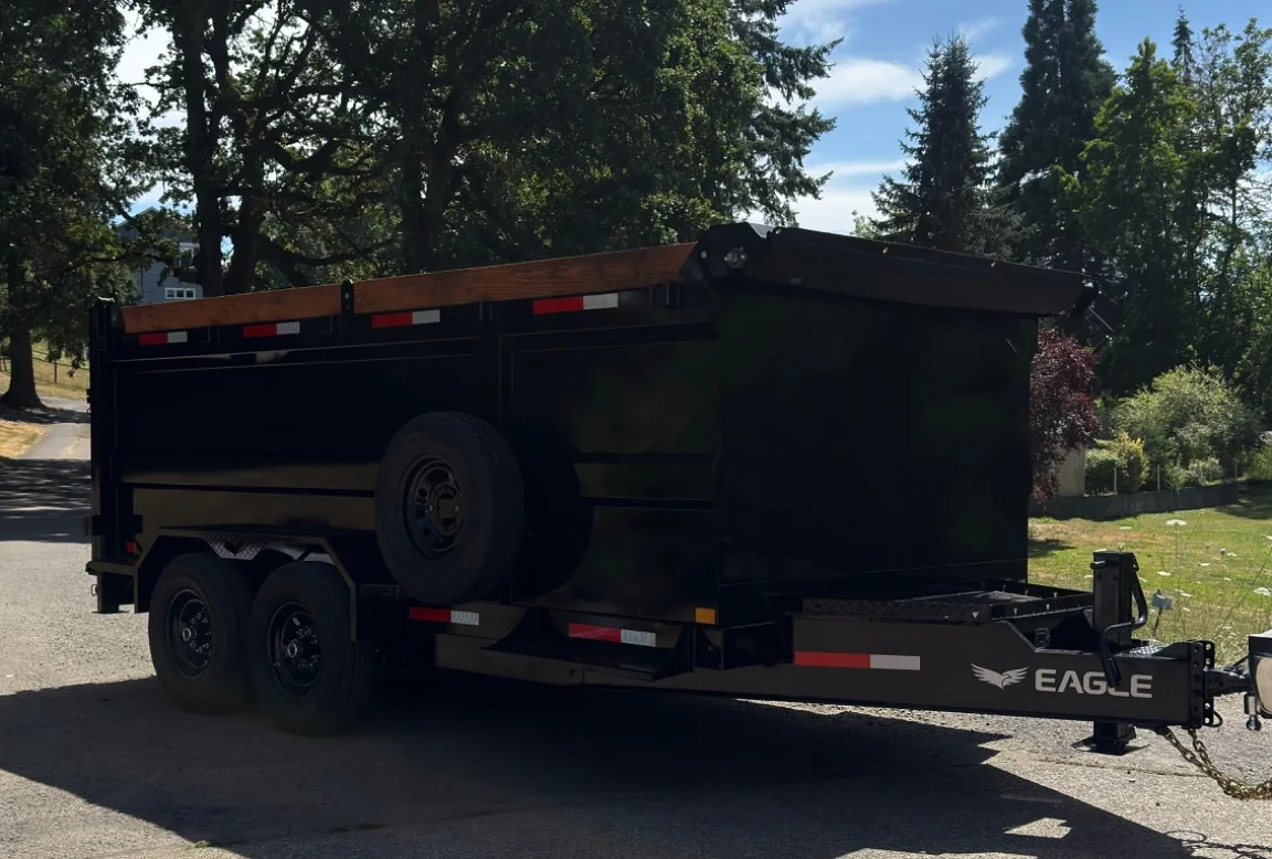 Eagle 7x14 Dump Trailer for rent in Salem Oregon